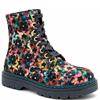 HEAVENLY FEET WOMENS ZIP LACE ANKLE BOOT - AUTUMN GOLD VELOUR